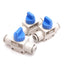 Used Lot of 3 SMC VHK3-08F-08F Finger Valve, Connections: 8mm Tube, 1.0MPa Max