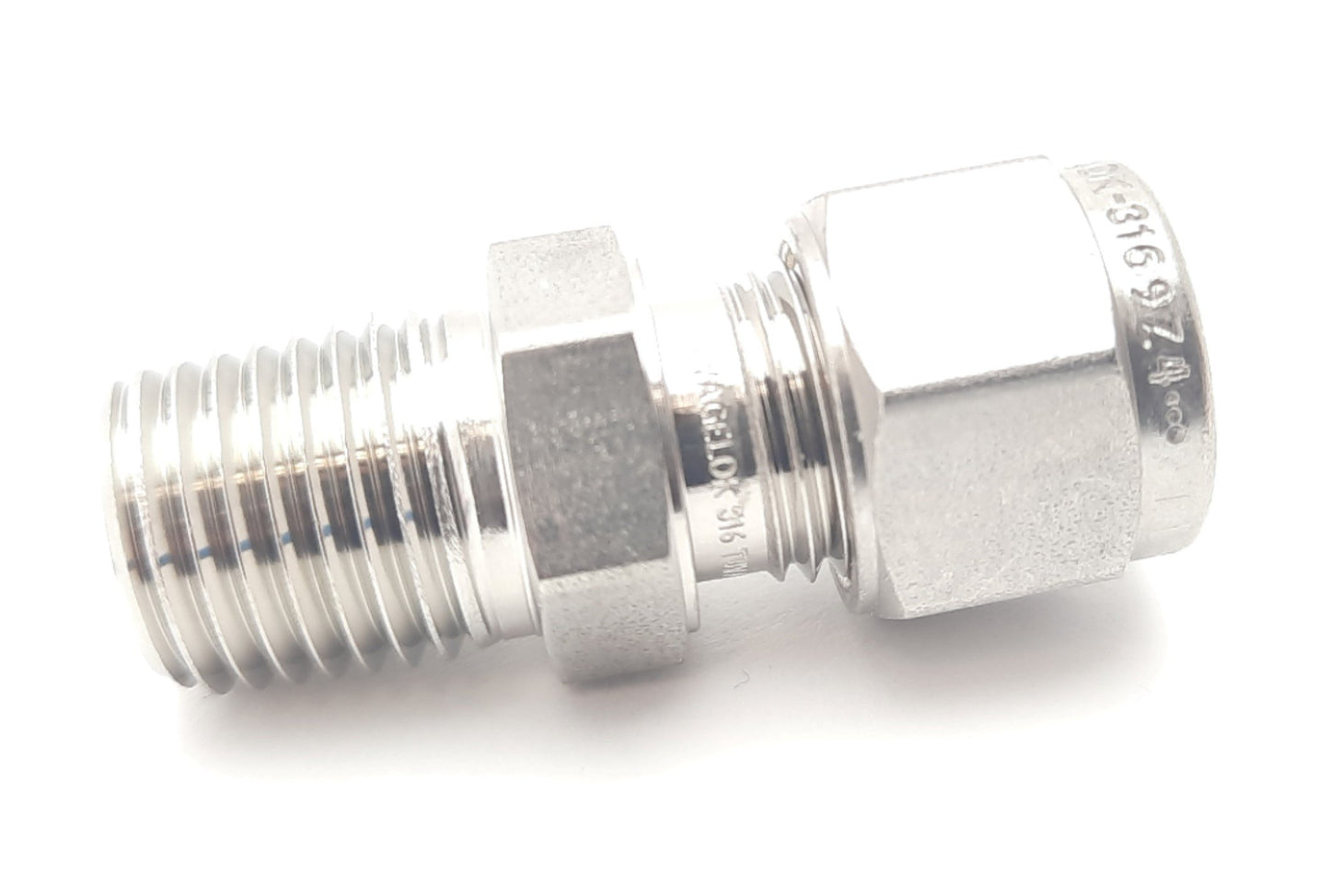 New Lot of 4 Swagelok SS-8M0-1-4 Tube Fitting 8mm Connection, 1/4" NPT Male