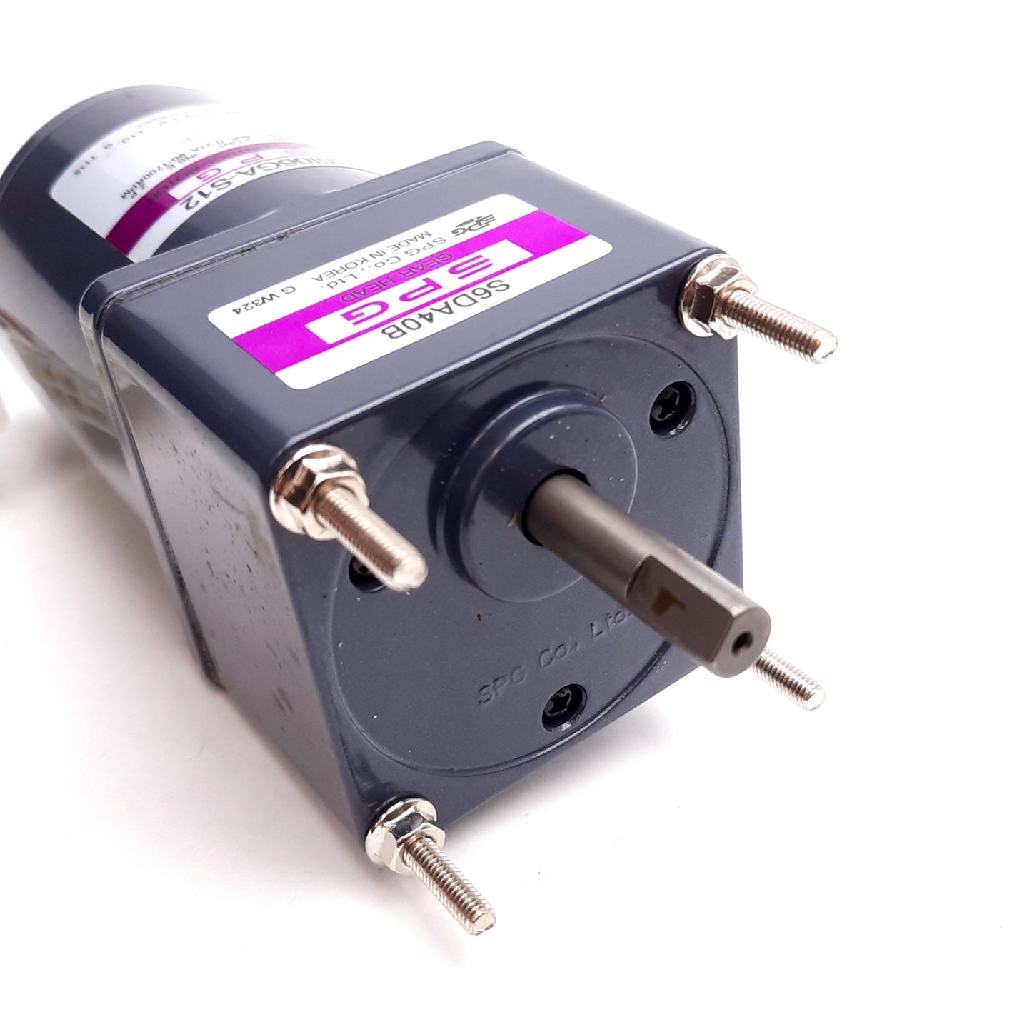 Used SPG S6I06GA-S12 Speed Control Motor, 110VAC 6W, 90-1700RPM, W/ S6DA40B Gear Head