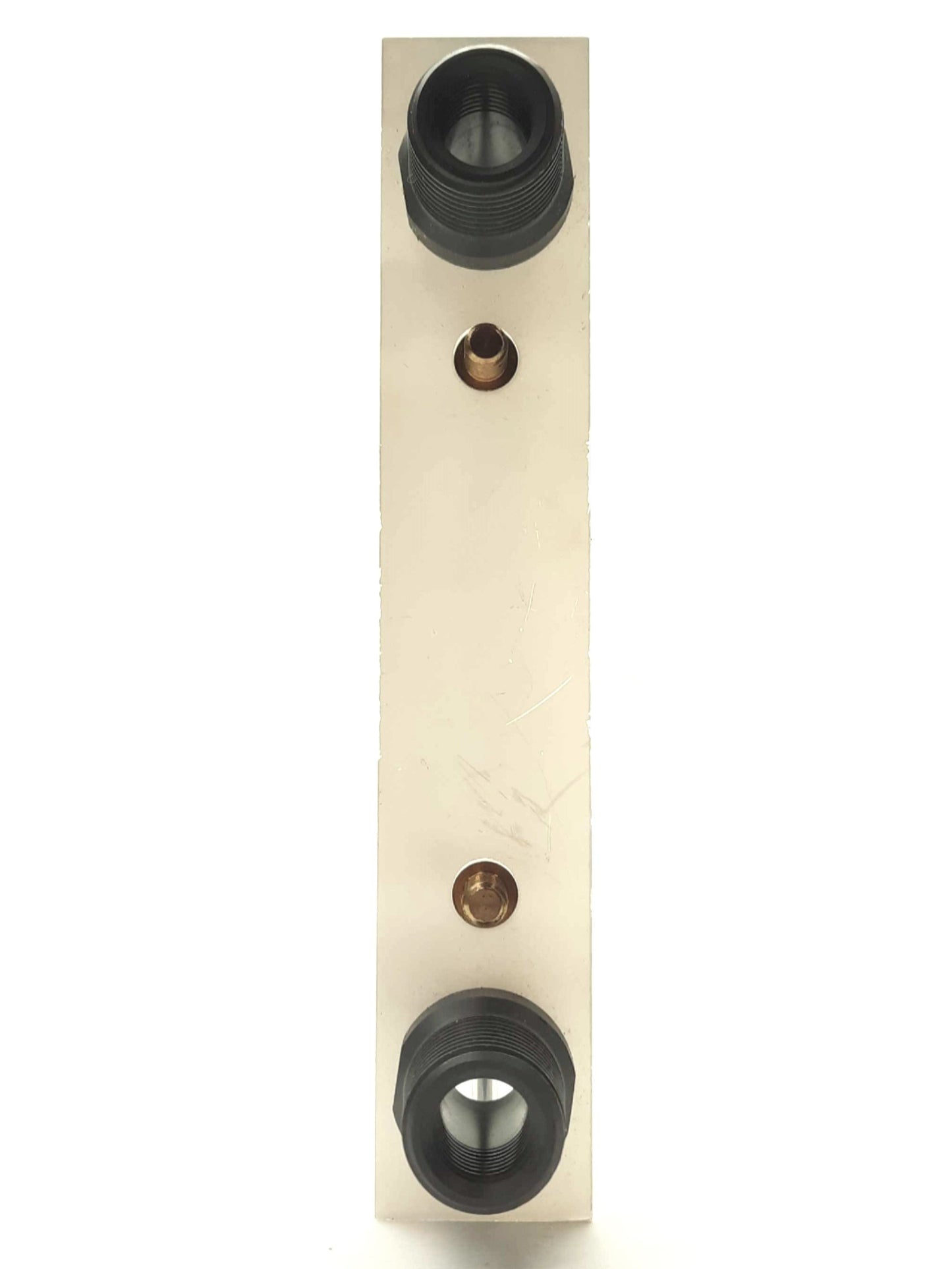Used King Instrument 75202103C04 Acrylic Flowmeter .2-2GPM 3" Scale 1/2"MNPT 1/4"FNPT