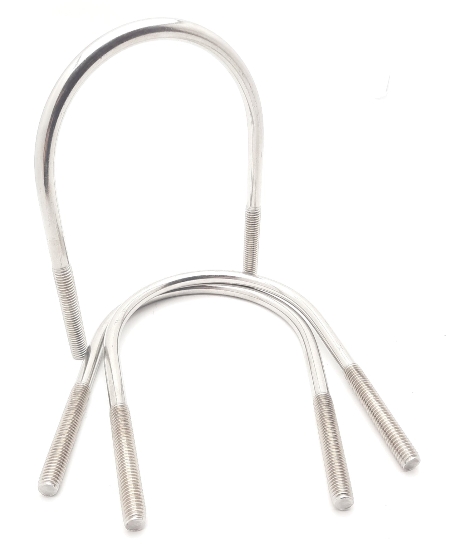 Used Lot of 3 Stainless Steel U-Bolt 5.60" Inside Width, 7.5" Inside Length, 13 TPI