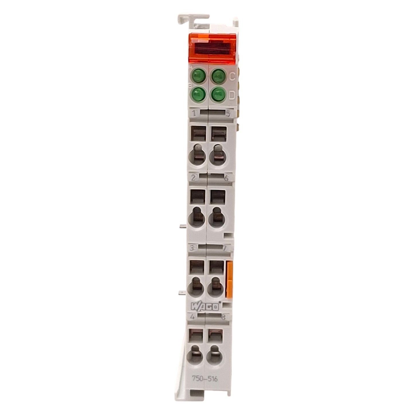 Used Wago 750-516 PLC Digital Output Module, 4-Channel, Rating: 24VDC 0.5A