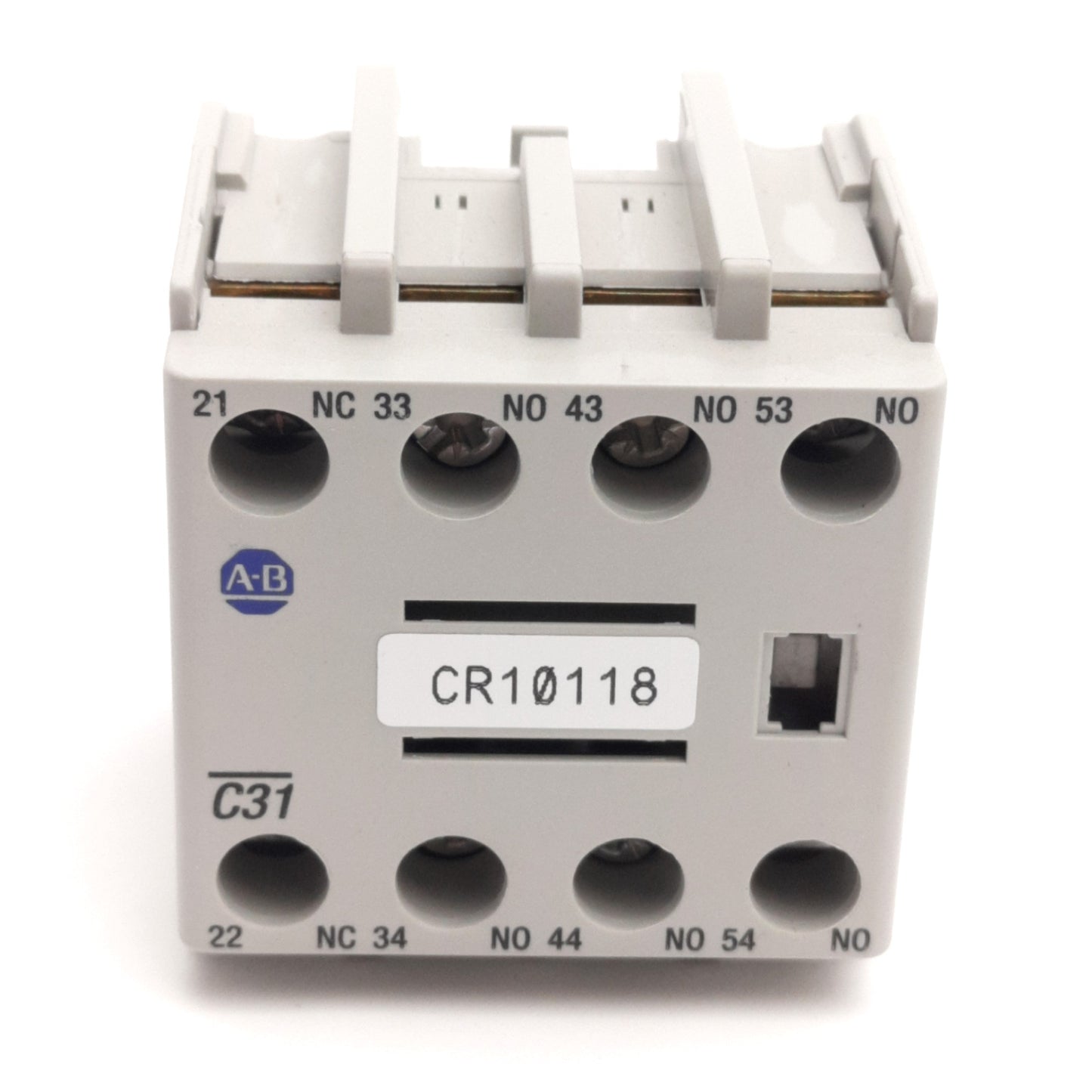 Used Allen Bradley 100-FC31 Auxiliary Contact Block, 3NO / 1NC, 600V AC 10A Max