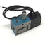 Used MAC 45A-AB1-DDAB-1BA 4-Way Solenoid Valve, 50-120psi, 10-32, 24VDC