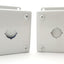 Used Lot of 2 Hoffman E1PBG Pushbutton Switch Enclosures, Ø22.5mm, 3.5 x 3.25 x 2.75"