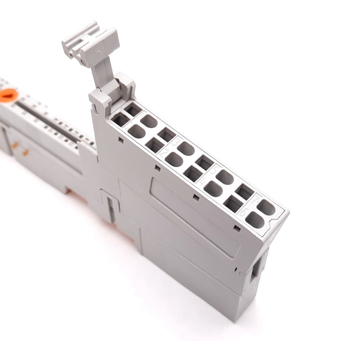 Used Allen Bradley 1734-MB PLC Mounting Base, With 1734-RTBS Terminal Block