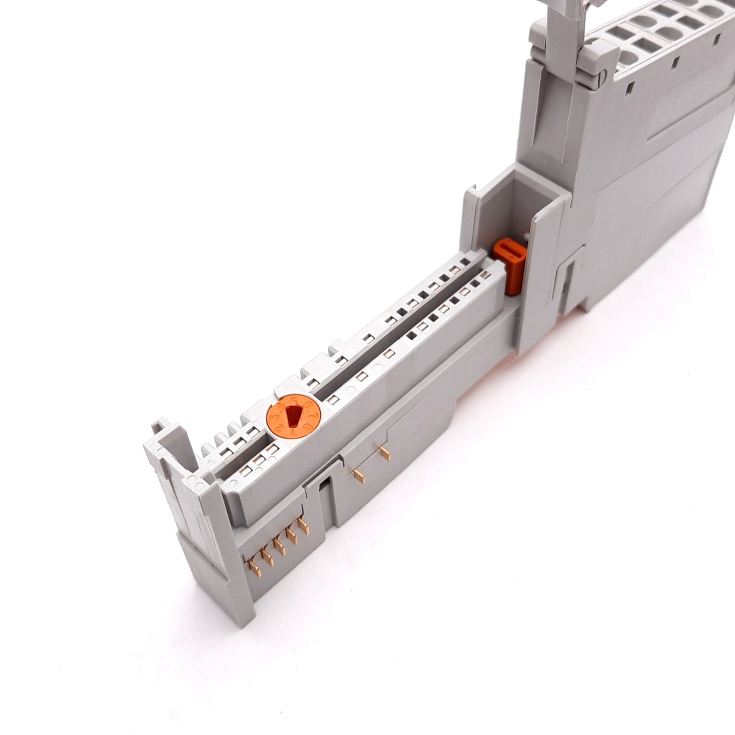 Used Allen Bradley 1734-MB PLC Mounting Base, With 1734-RTBS Terminal Block