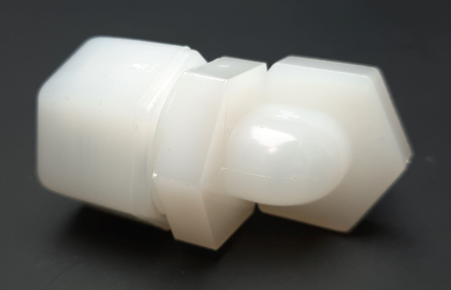 New Lot of 8 Parker N8ME6 Fast & Tite Thermoplastic Male Elbow 1/2" Tube, 3/8" NPT