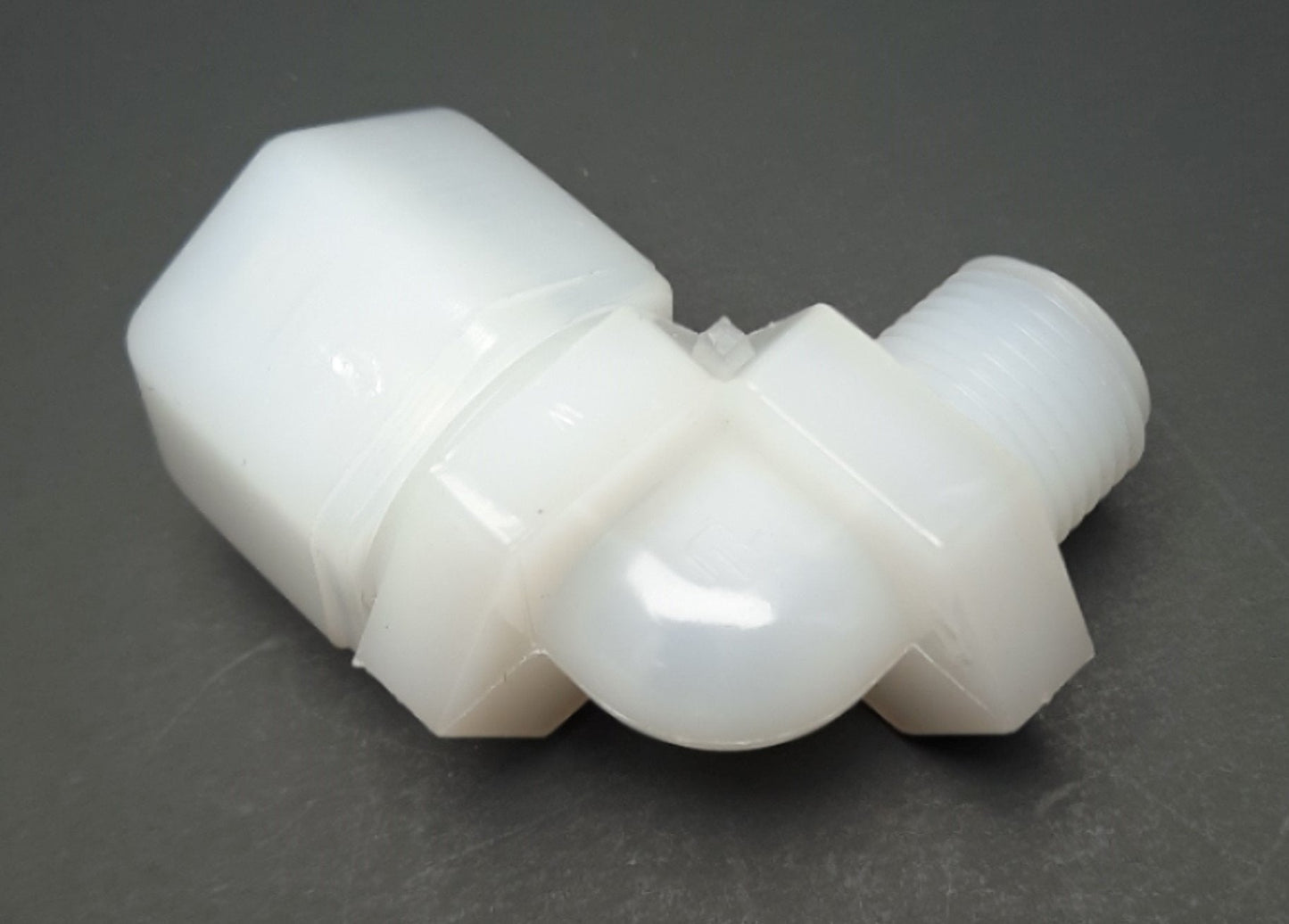 New Lot of 8 Parker N8ME6 Fast & Tite Thermoplastic Male Elbow 1/2" Tube, 3/8" NPT