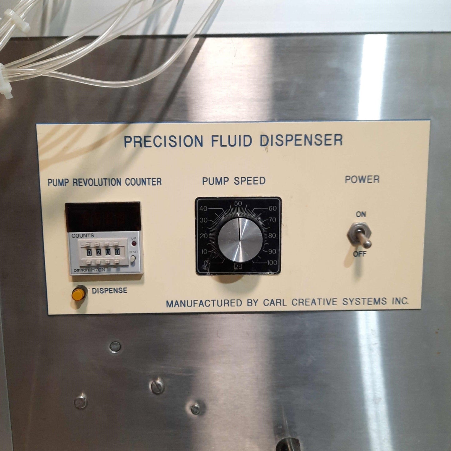 Used Carl Creative Systems Precision Fluid Dispenser 12-Channel 13-260ml/min 120VAC