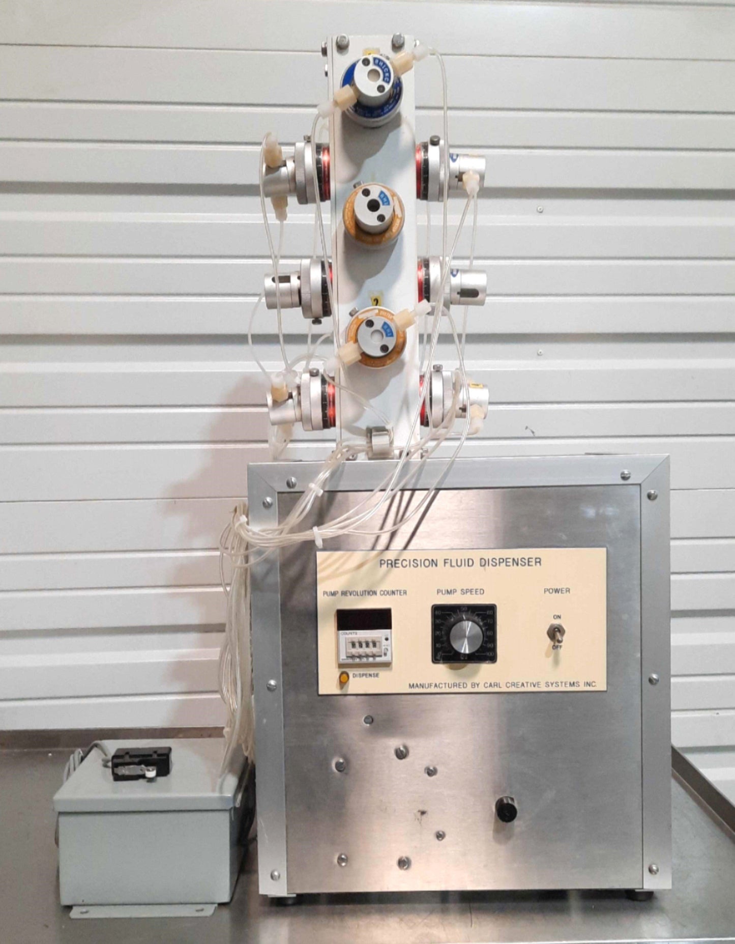 Used Carl Creative Systems Precision Fluid Dispenser 12-Channel 13-260ml/min 120VAC