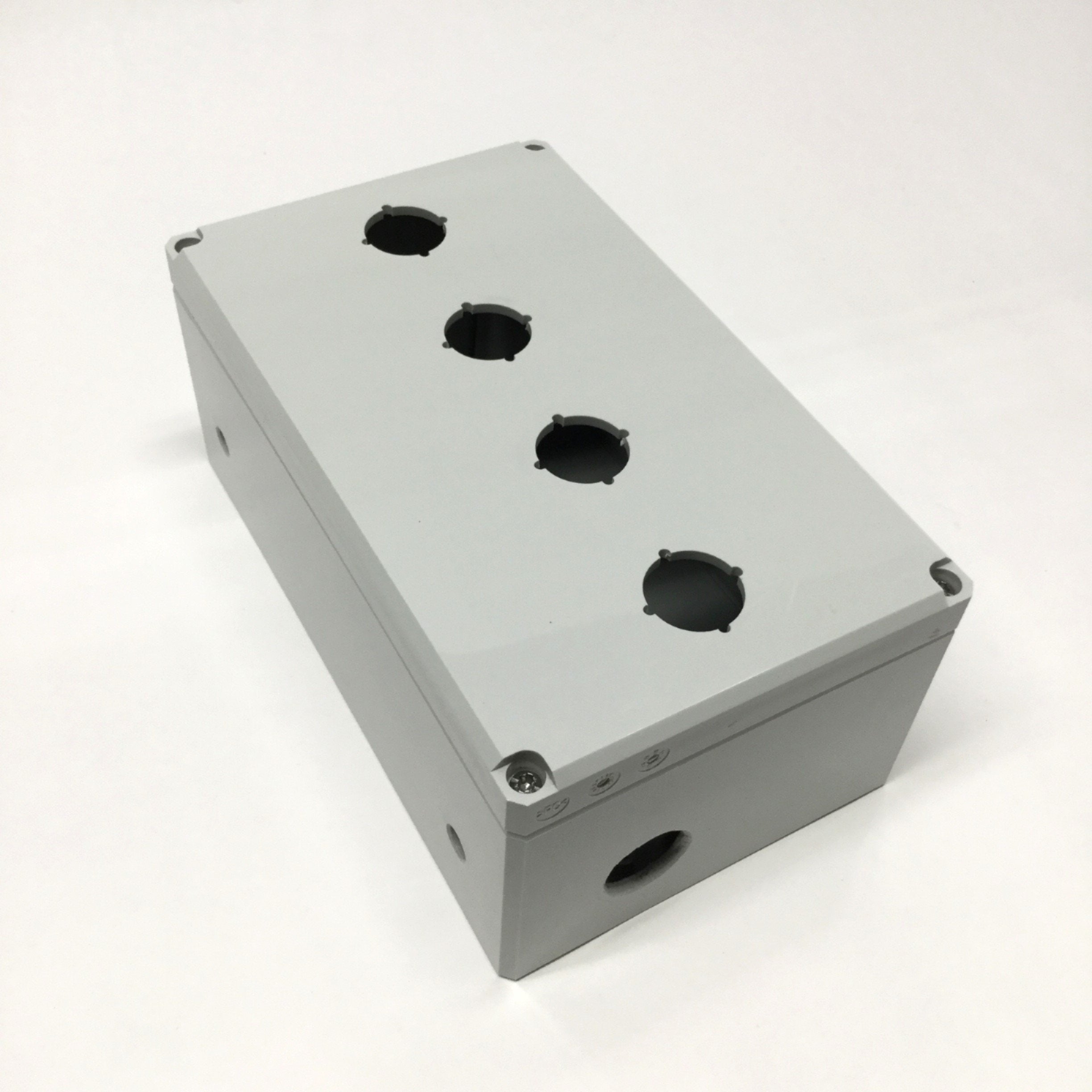 Hoffman Q4PBPCDM Pushbutton Enclosure Box 4-Hole Ø22.5mm, 200mm x 120m ...