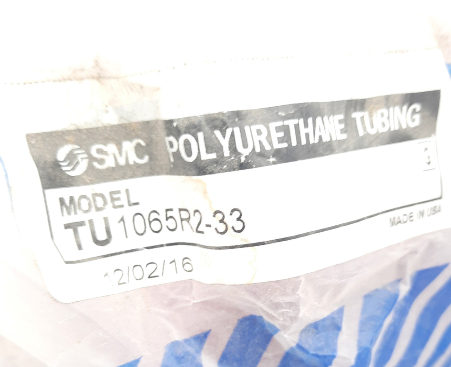 New SMC TU1065R2-33 Polyurethane Tubing Clear Red 100Ft, 10mm O.D, 6.5I.D