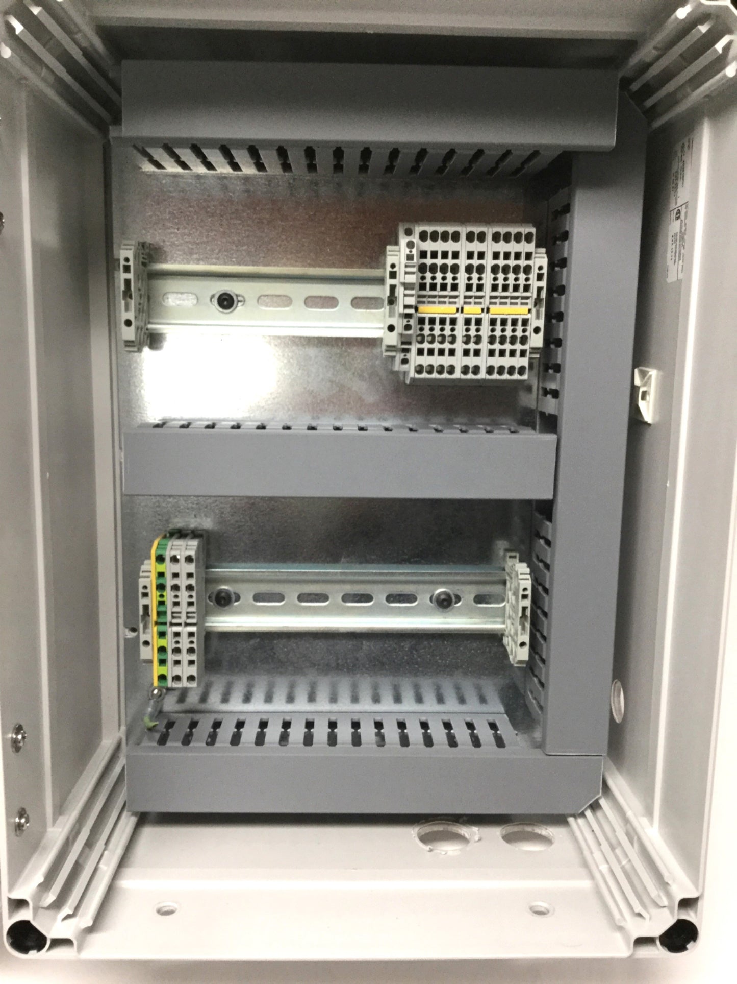 Used Hoffman Q403018PCI Electrical Enclosure Cabinet Box, PC, 400 x 300 x 180mm w/EXT