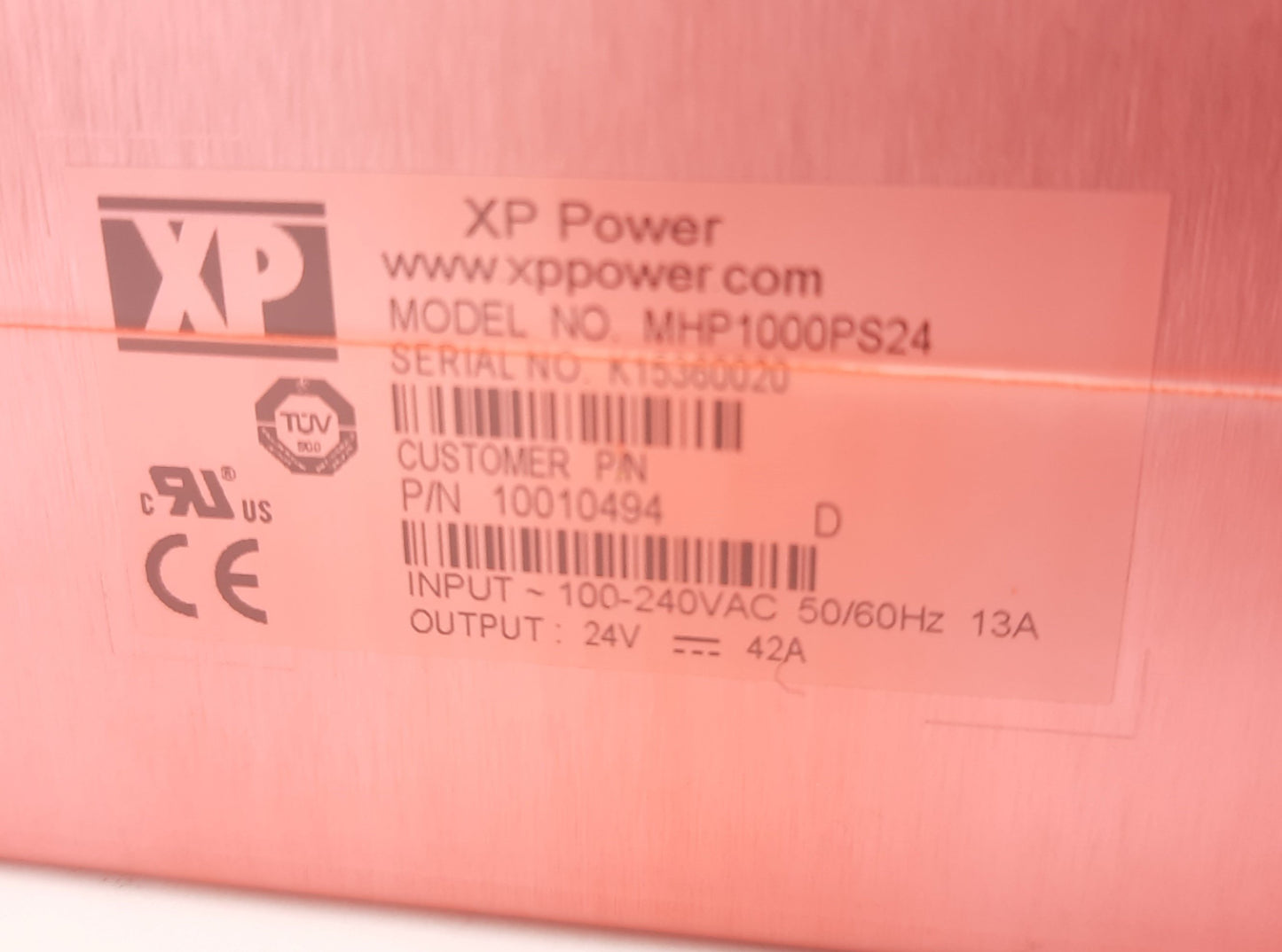 New XP Power MHP1000PS24 Enclosed AC/DC Switching Power Supplies 100-240VAC 24VDC