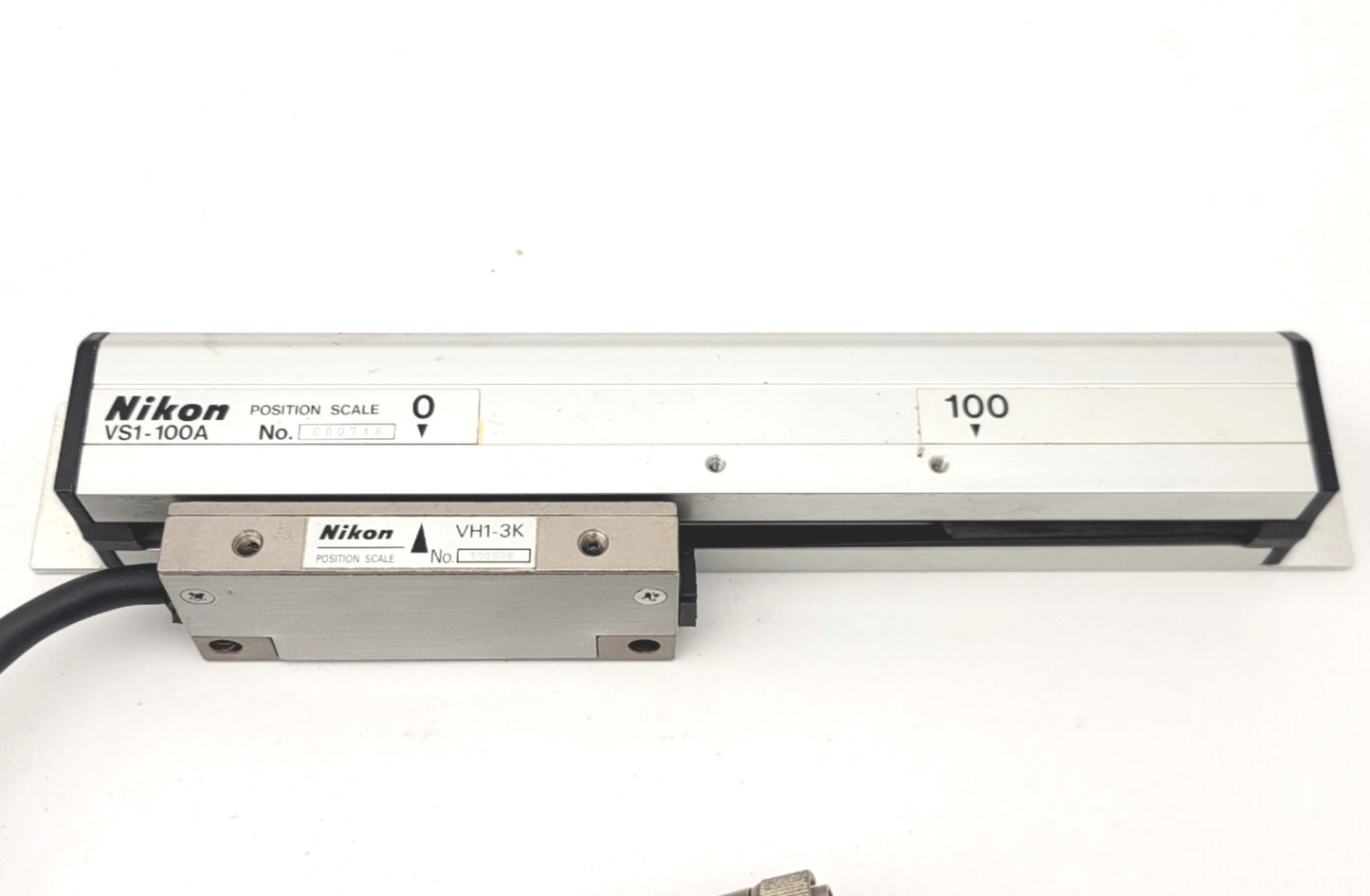 Used Nikon VS1-100A VH1-3K Linear Position Scale 100mm Travel