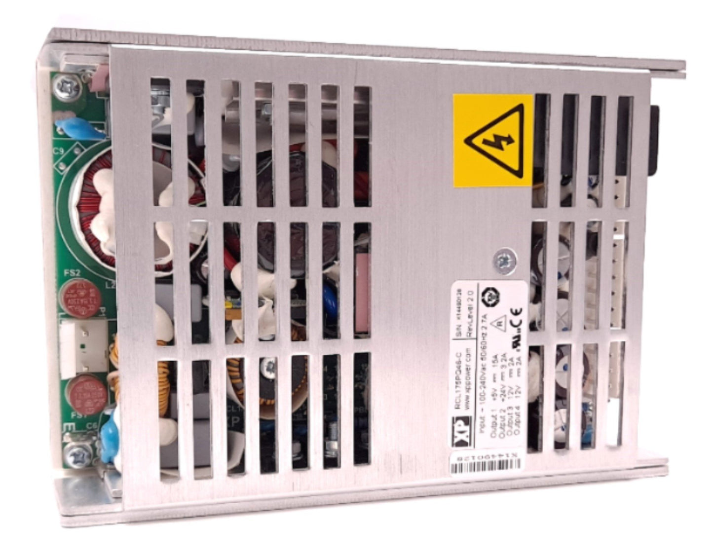 Used XP Power RCL175PQ46-C AC-DC Power Supply Input 100-240 VAC 50/60 Hz 2.7 A