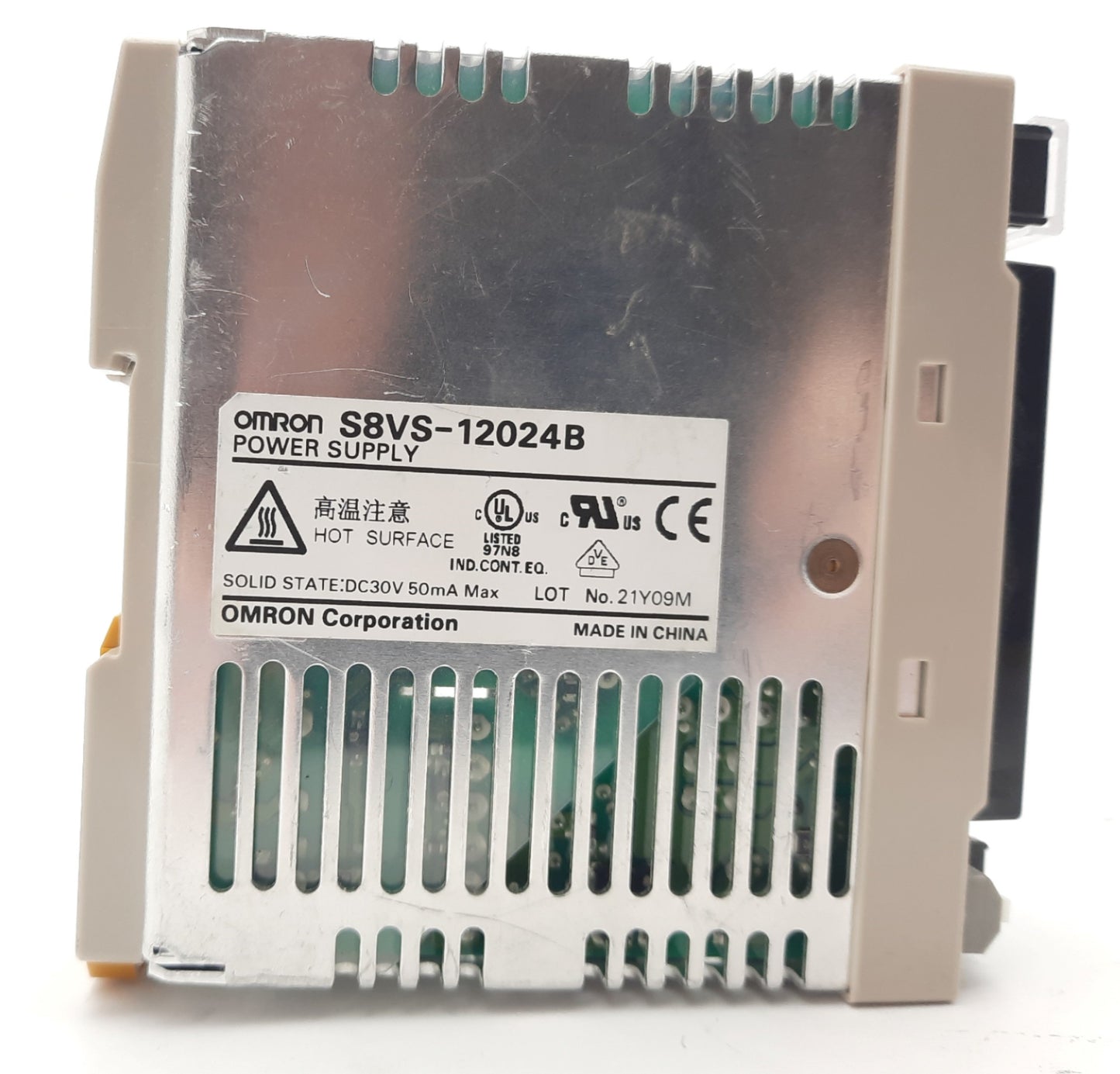 Used Omron S8VS-12024B Switch Mode Power Supply 100-240VAC In, 24VDC 5A Out 120W