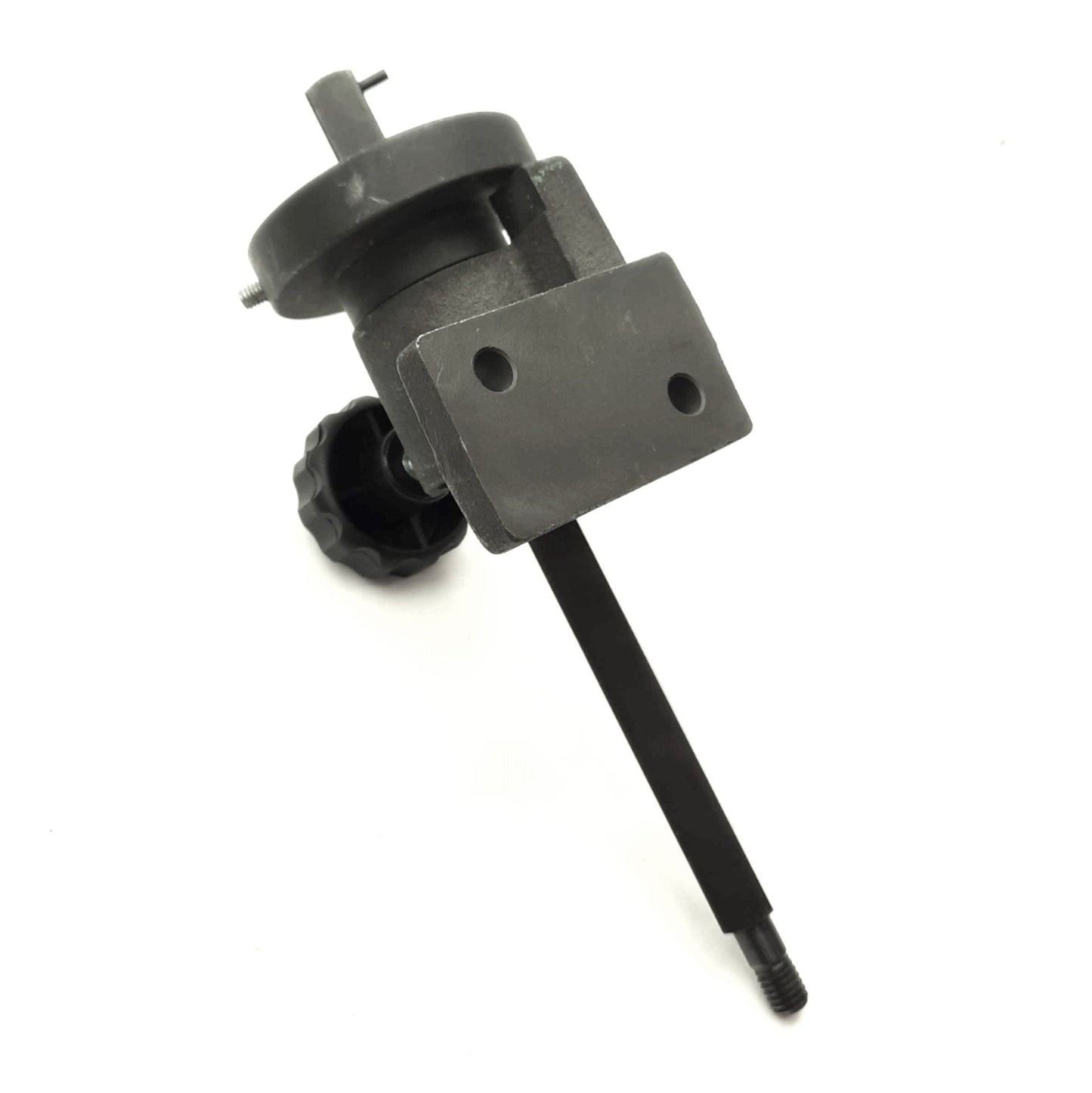 Used Work/Tool Holding Post/Mount 360° Rotation 120mm Range 2x 8mm Holes M10 Thread