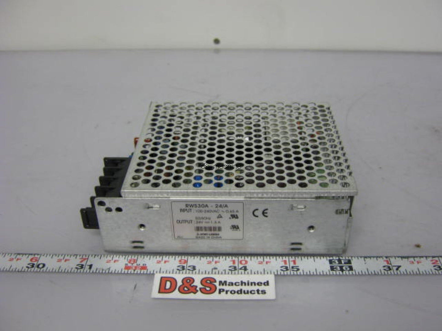 Used Nemic-Lambda RWS30A-24/A Power Supply 100/240VAC 650mA to 24VDC 1.3A