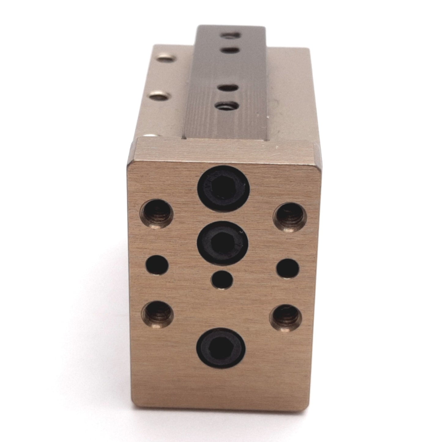 Used Destaco MPS-1-1 Mini Roller Bearing Dual-V Rail Air Slide Thruster, 0.5" Stroke