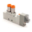 Used SMC SY3120-5LOZ-N7 Solenoid Valve, 1/4" P2C, M5 Ports, 0.15-0.7MPa, 24V DC Coil