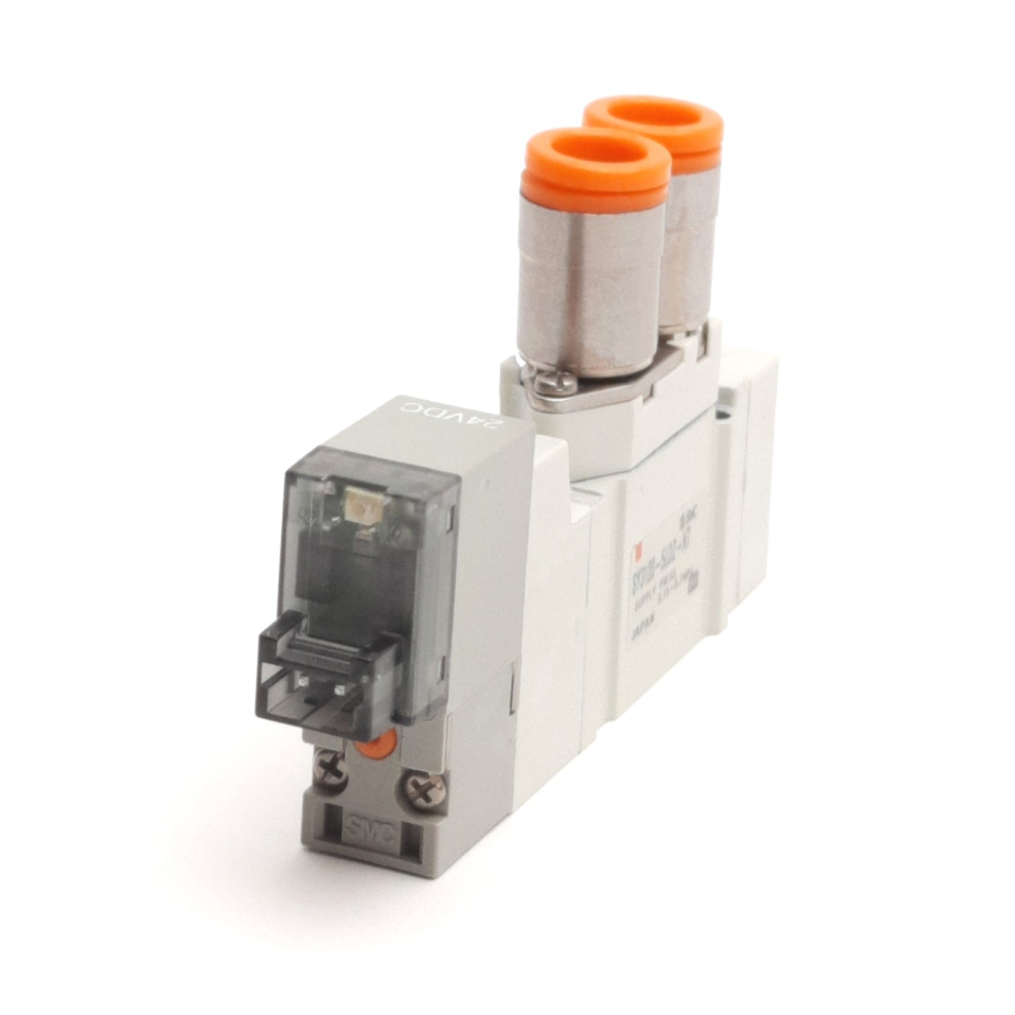 Used SMC SY3120-5LOZ-N7 Solenoid Valve, 1/4" P2C, M5 Ports, 0.15-0.7MPa, 24V DC Coil