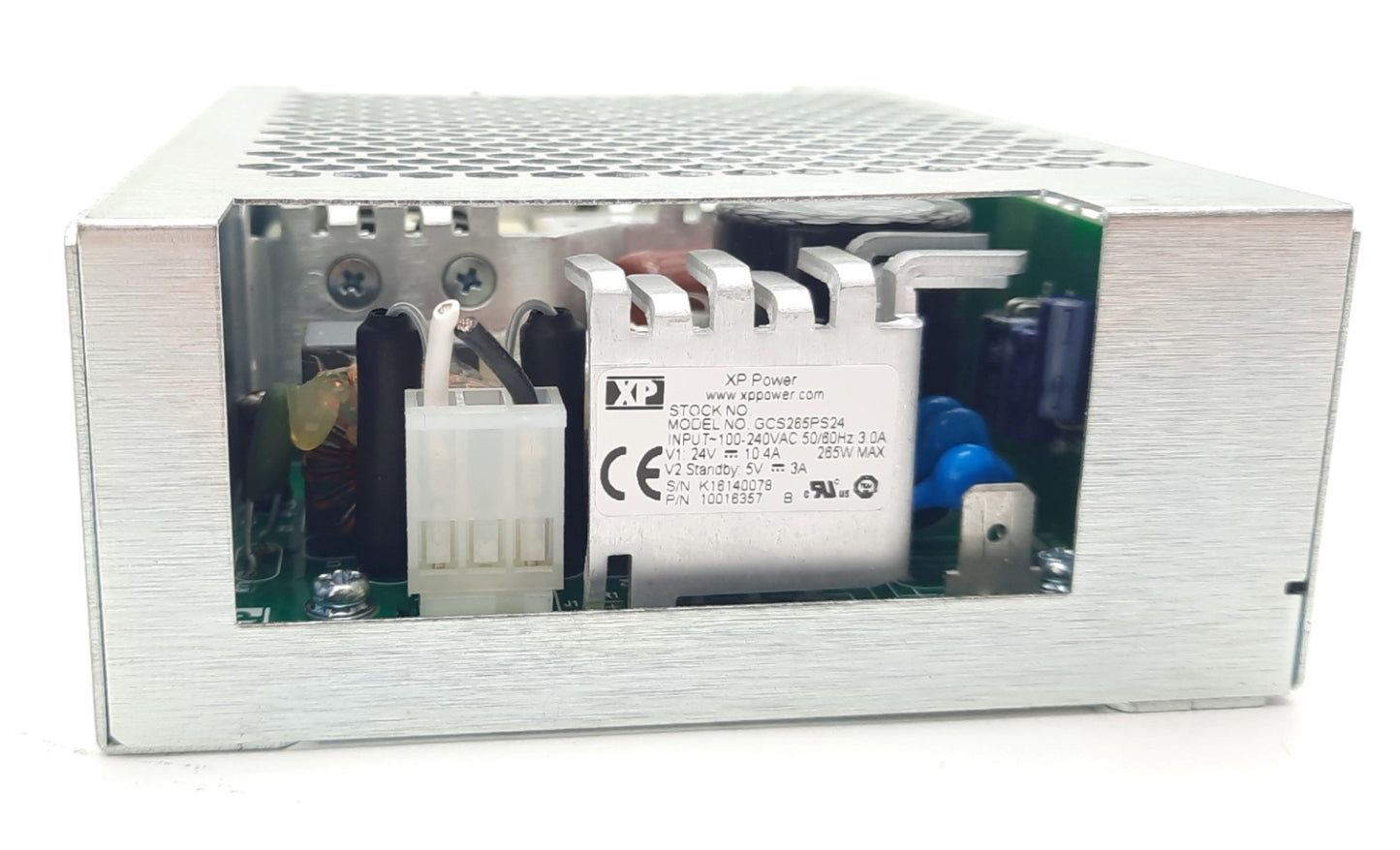 Used XP Power GCS265PS24-C Power Supply AC/DC 100-240VAC 3.0A, 24VDC, 10A, 264W