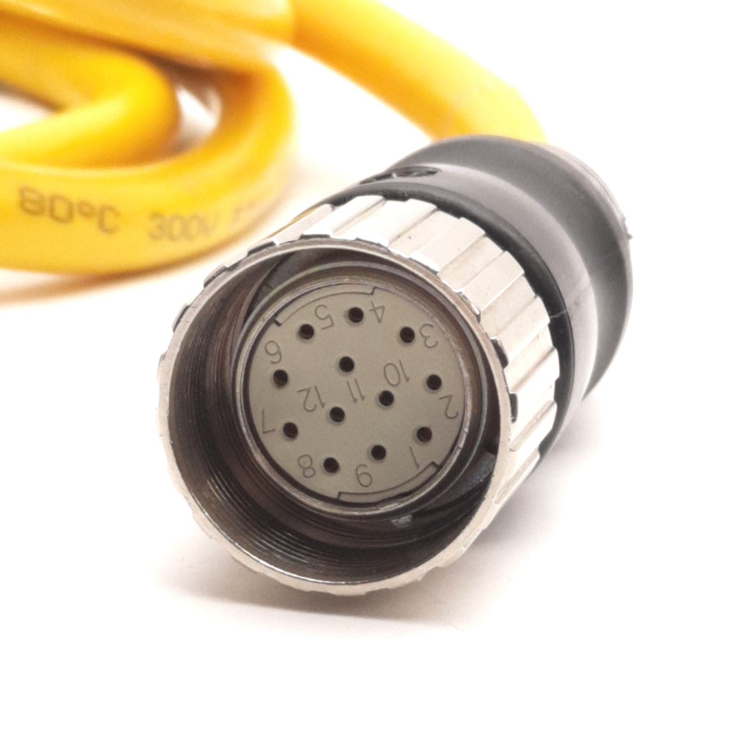 Used Allen Bradley 889M-FX9AE-5 QD Style Cordset, M23 12-Pin, 5Ft, 30V 6A Max