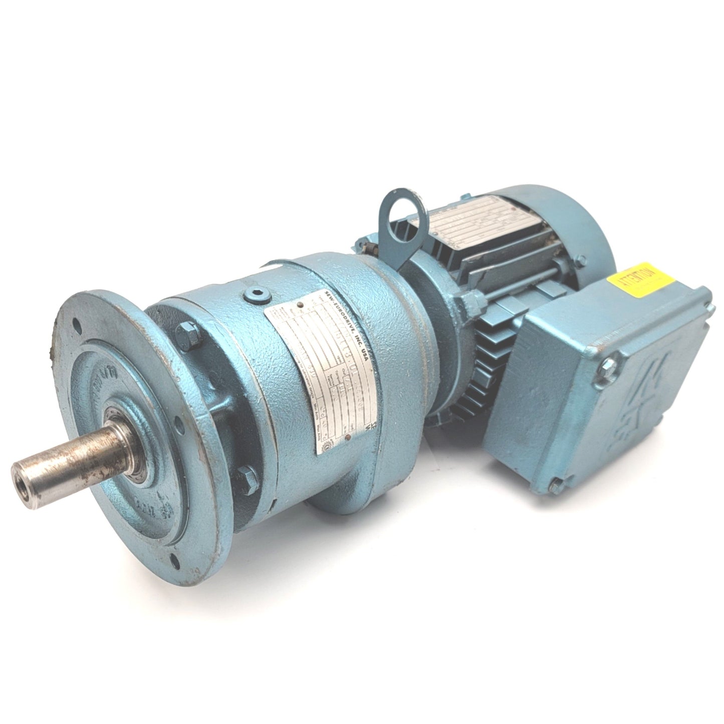 Used Sew Eurodrive RF40DT71C6 Gearmotor 7.8RPM, 111.16:1, 0.2HP, 220/380VAC 3-Ph