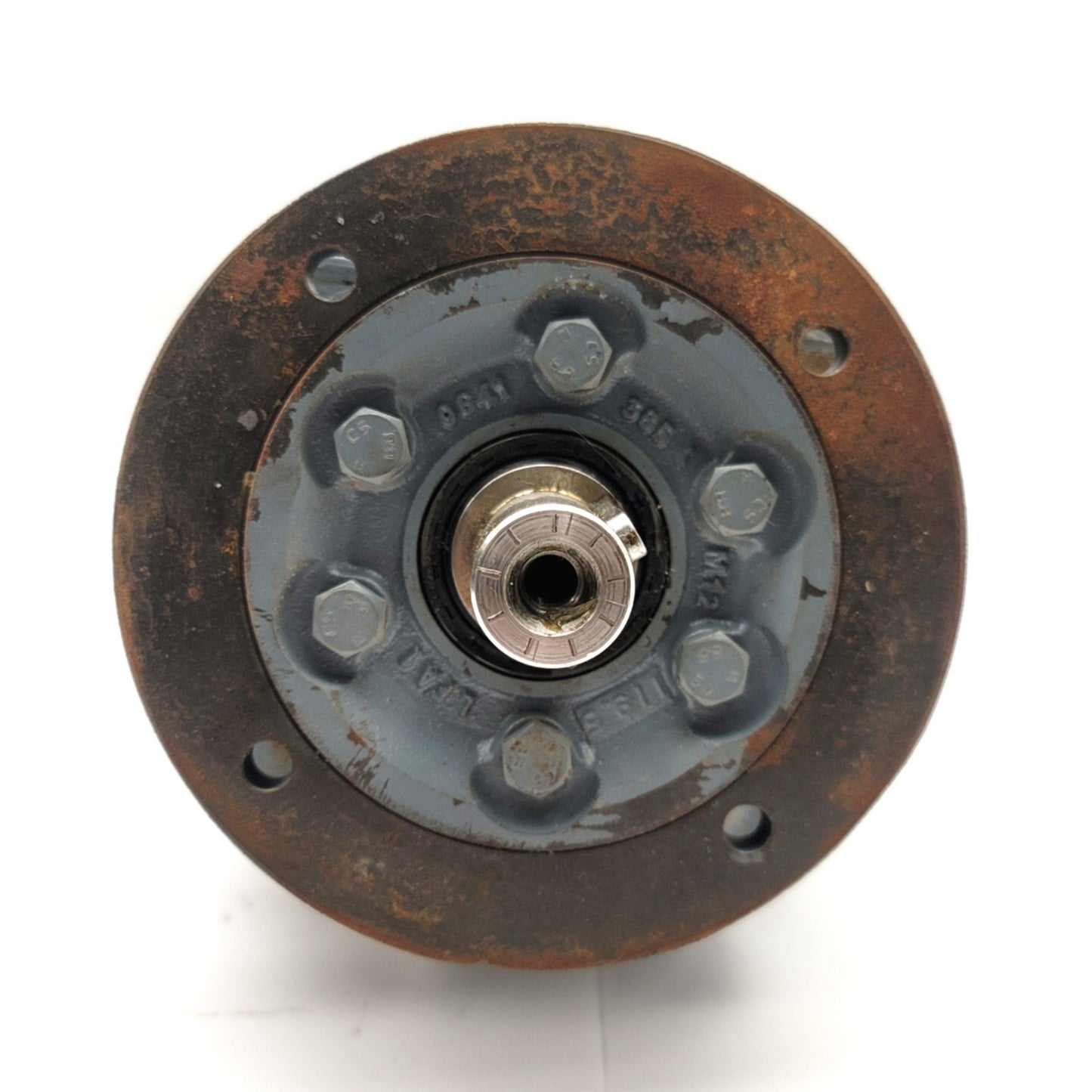 Used SEW EuroDrive RF37 DR63M6 Gearmotor 105.28:1, 8.5RPM, 1" Shaft, 220/380VAC 3-Ph