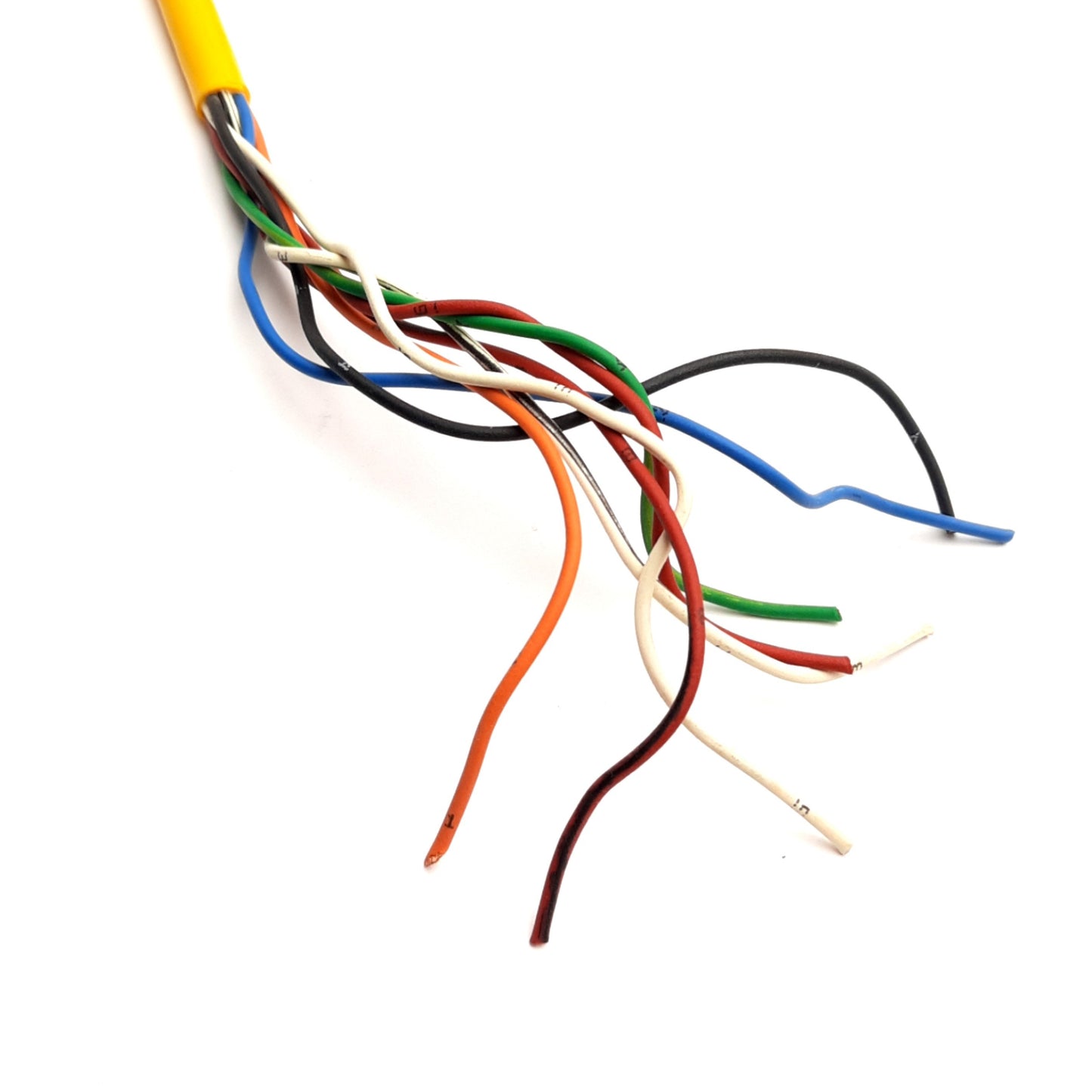 Used Jokab Safety JSNA-8PFSE-20 Single Ended Cordset, 8MR 8-Pole Mini Female, 3.5m