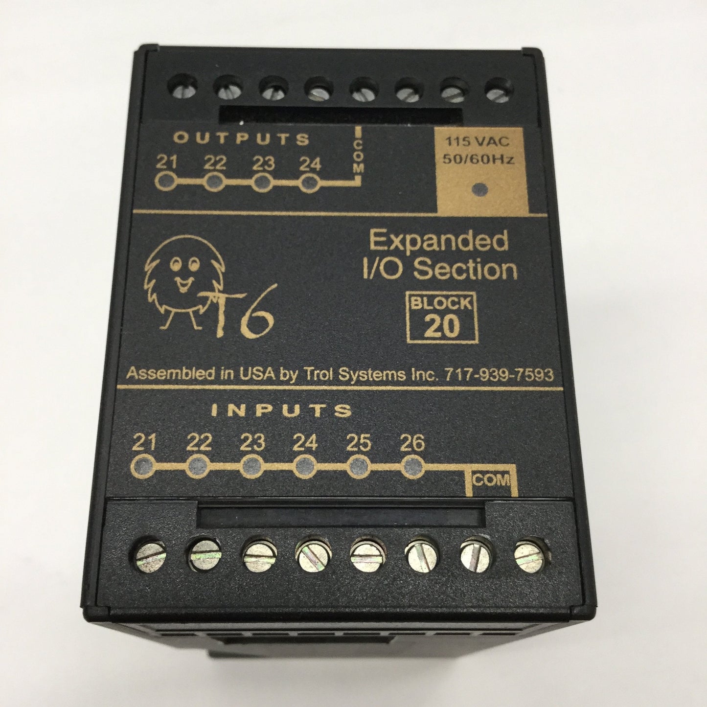 Used Trol 6/4-20-115 T6 I/O Expansion Unit 6 Inputs, 4 Relay Outputs 5A, 115VAC