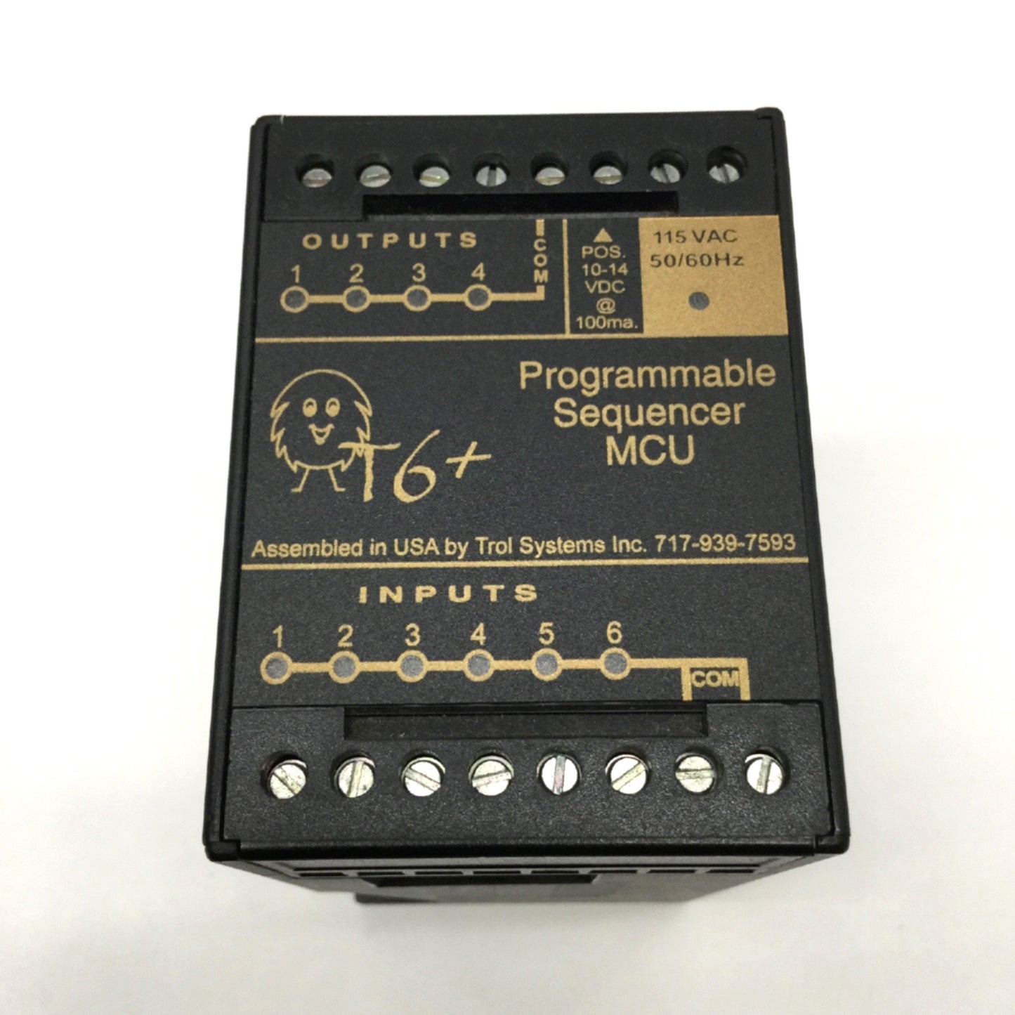 Used Trol MCU-04-115 T6+ Main Control Unit Programmable Sequencer RS-232C 115VAC
