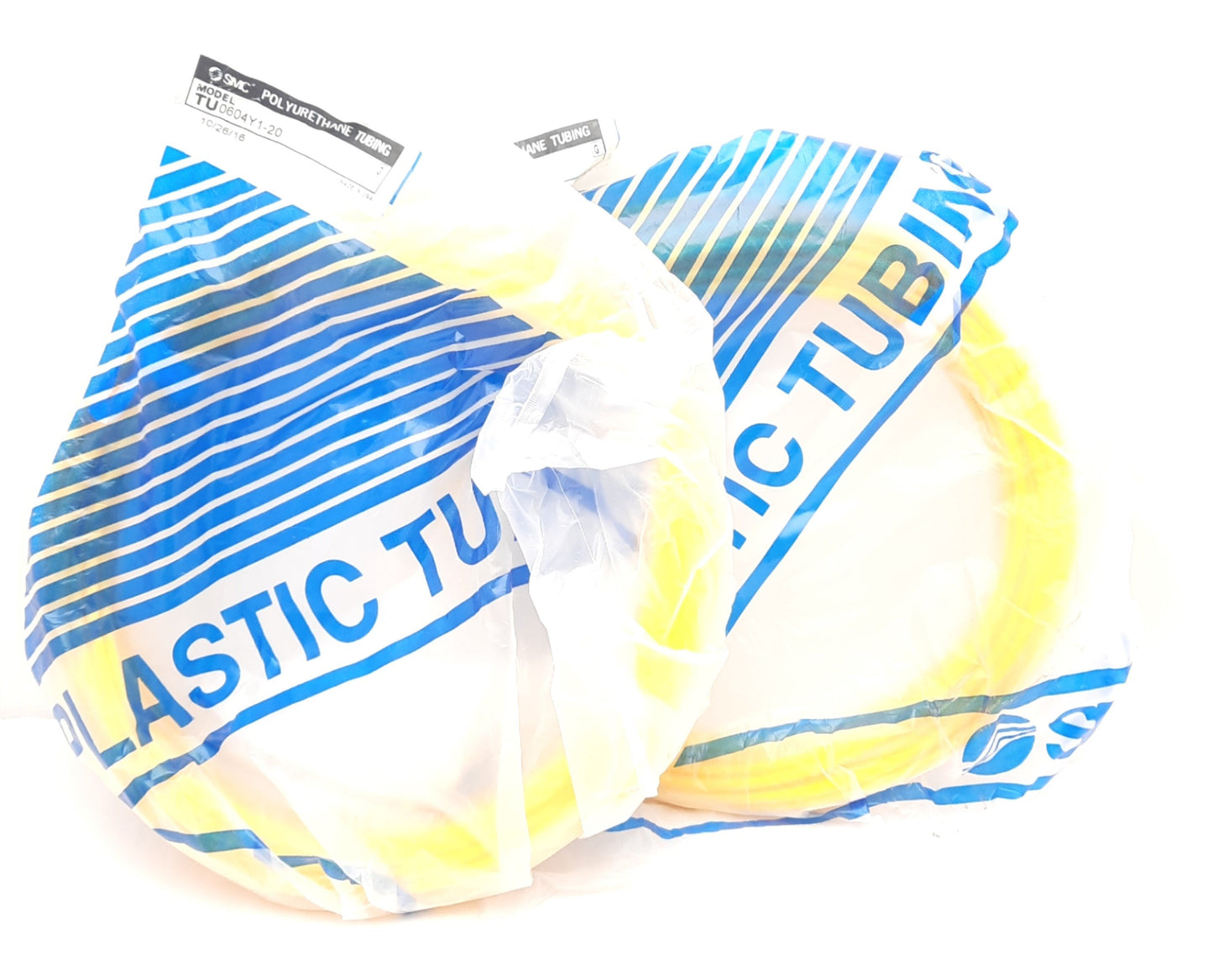 New Lot of 2 SMC TU0604Y1-20 Polyurethane Tubing 20m (65ft) Length, 6mm O.D 4mm I.D