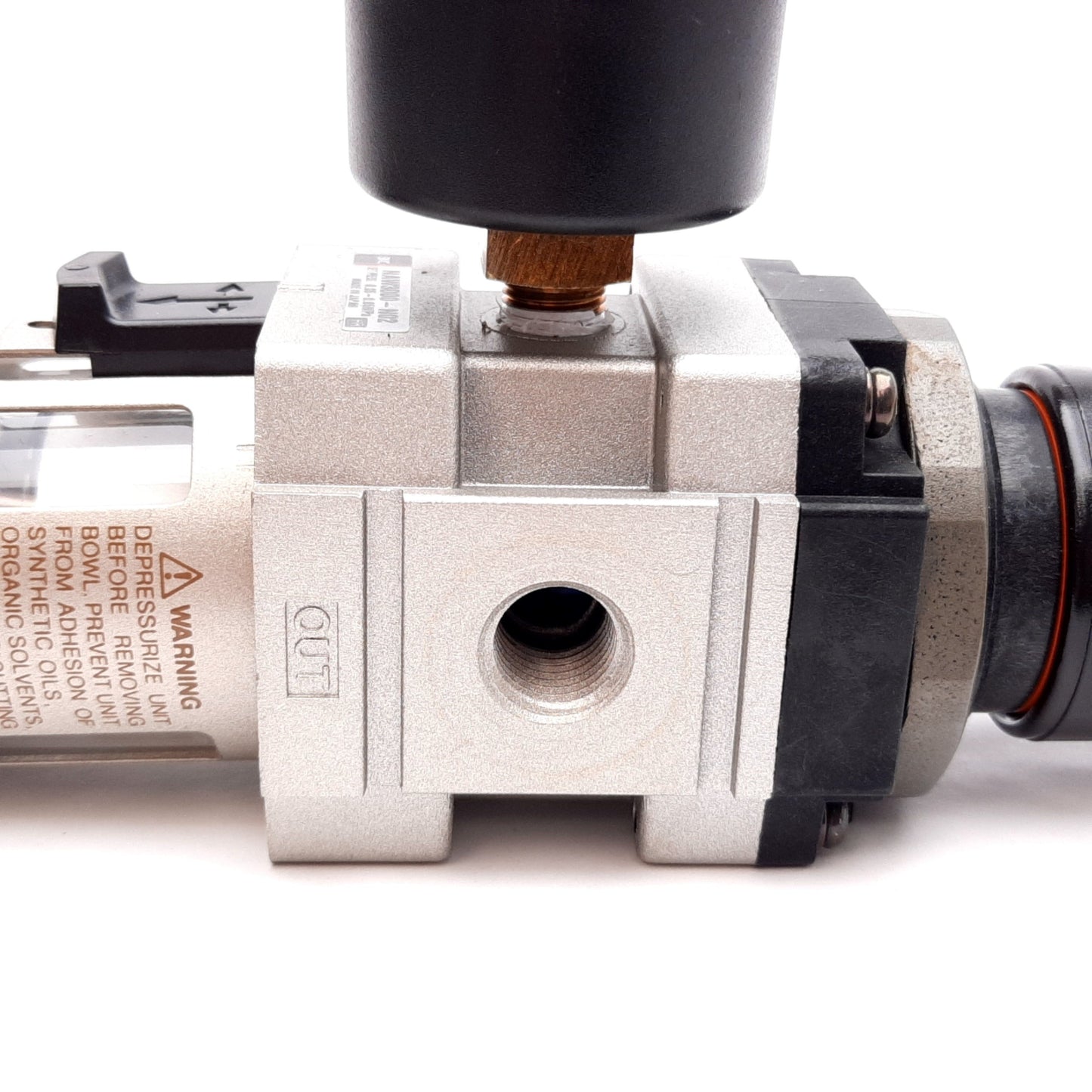 Used SMC NAW3000-N02 Pneumatic Filter/Regulator, Set: 0.05-0.85MPa, Ports: 1/4" NPT