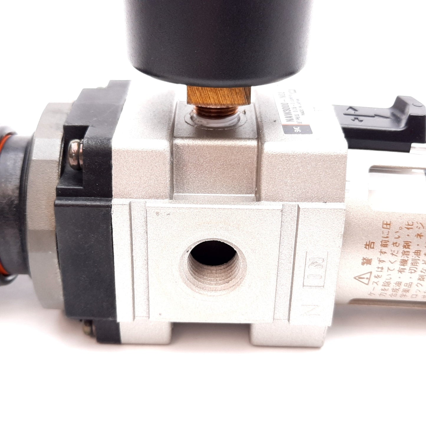 Used SMC NAW3000-N02 Pneumatic Filter/Regulator, Set: 0.05-0.85MPa, Ports: 1/4" NPT