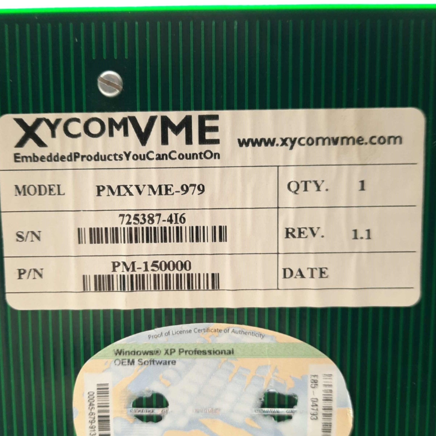 Used Xycom XVME-979 Rev. 1.1 CD-ROM/HDD/FDD Interface Card/Module for MV Controller