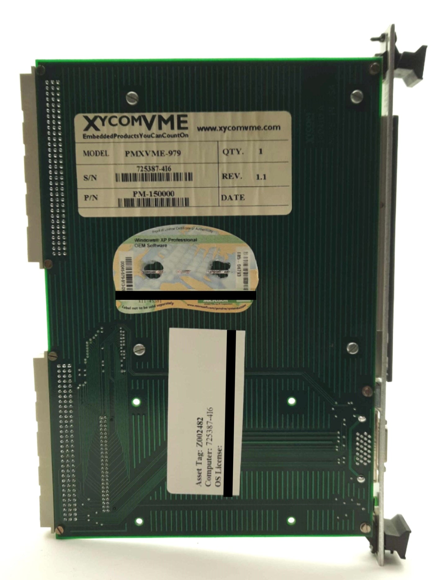 Used Xycom XVME-979 Rev. 1.1 CD-ROM/HDD/FDD Interface Card/Module for MV Controller