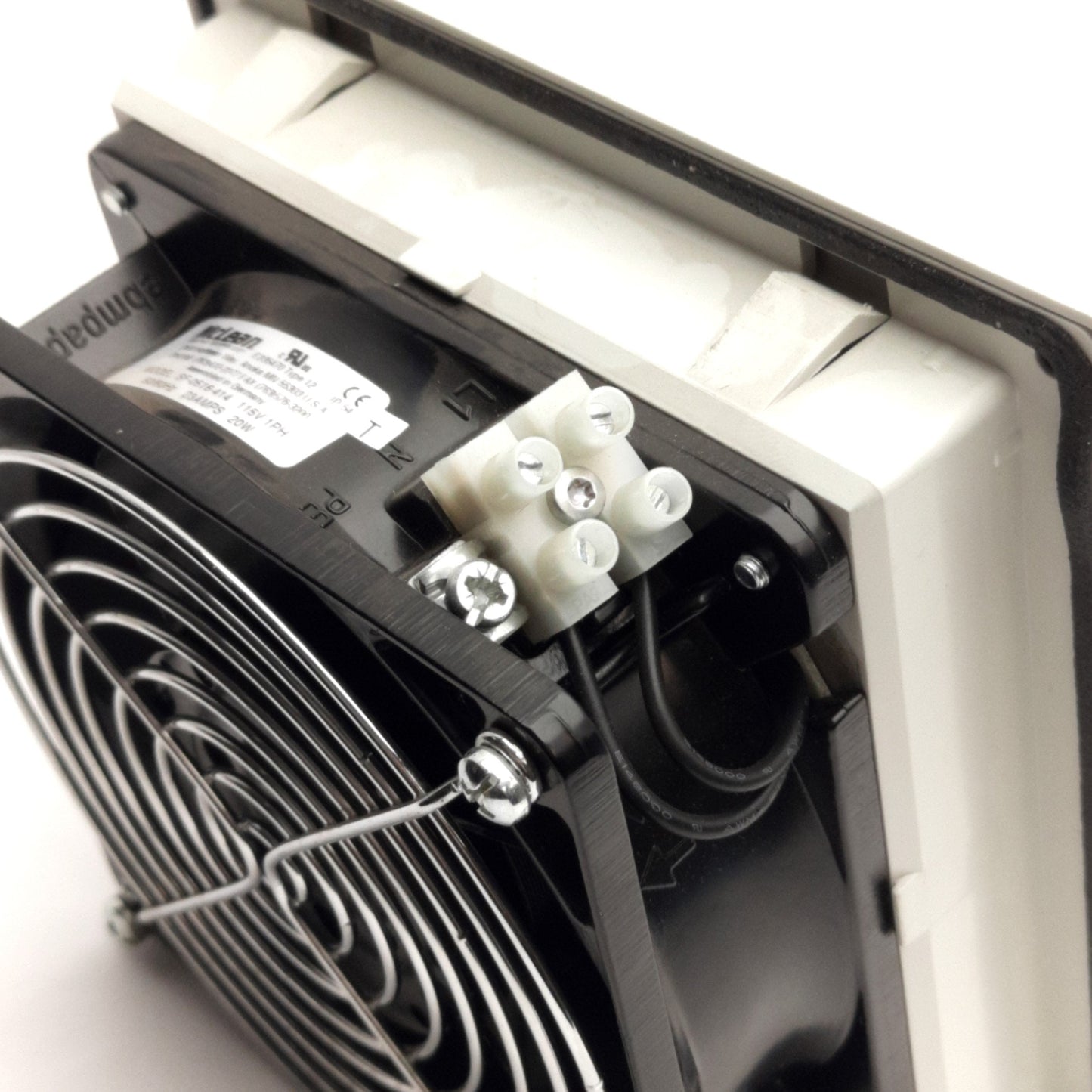Used McClean Hoffman SF-0516-414 Enclosure Fan w/ Exhaust Grille 115VAC 120mm Fan