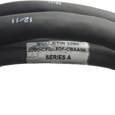 Used Allen Bradley 2090-CFBM6DF-CBAA04 Kinetix Motor Feedback Cable, 4 Meters