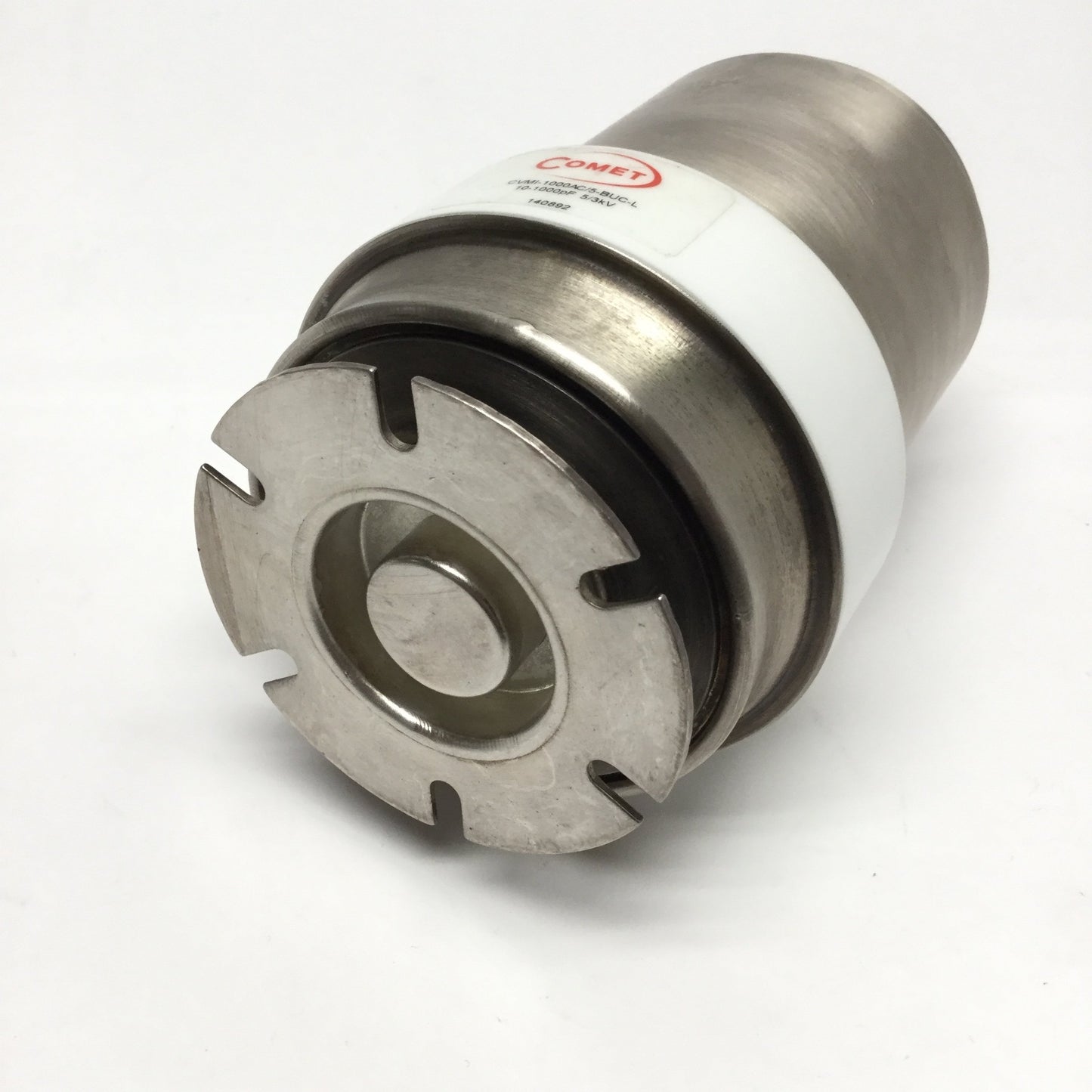 Used Comet CVMI-1000AC/5-BUC-L Variable Capacitance Vacuum Capacitor 10-1000pF 5/3kV