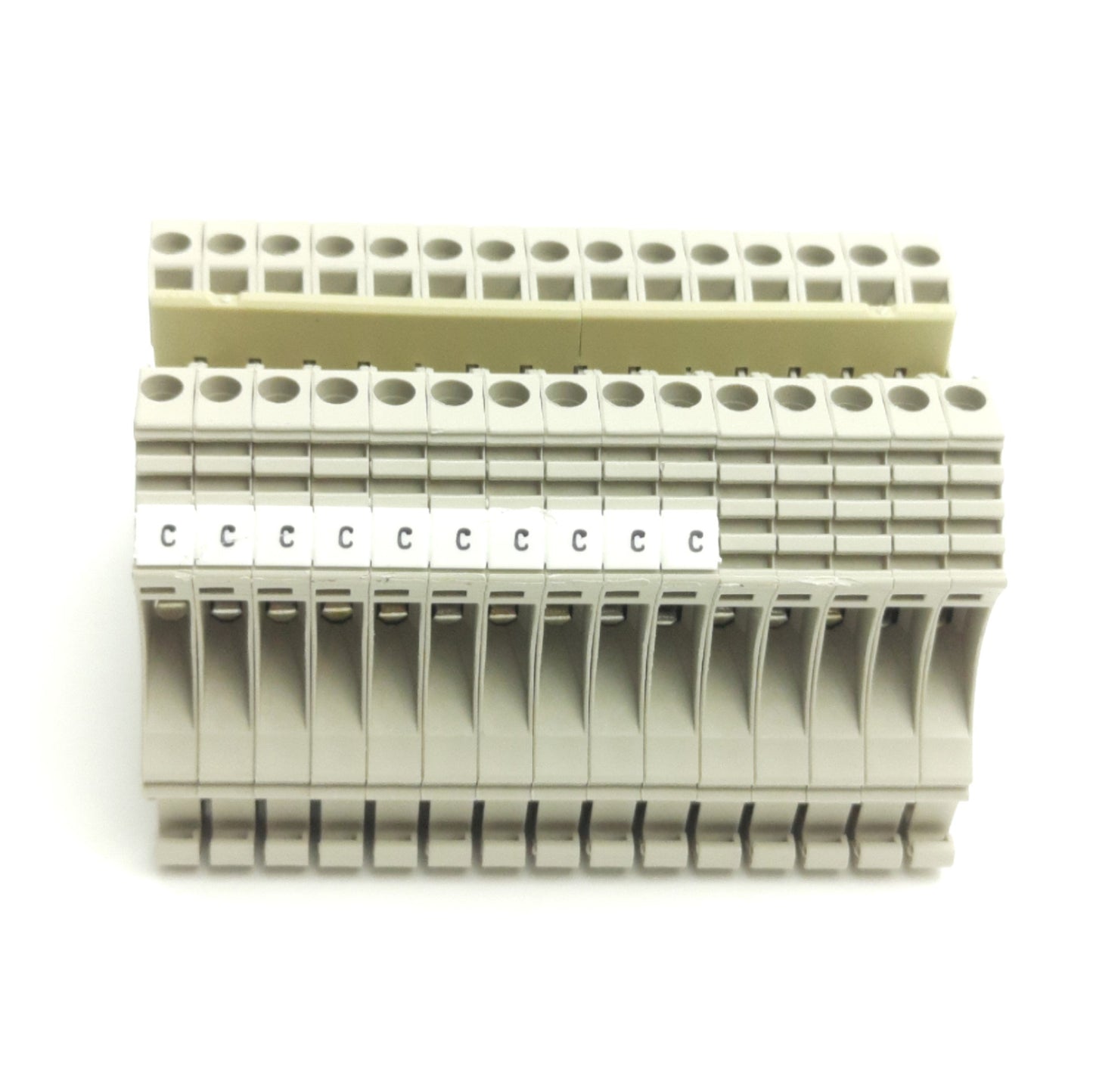Used Lot of 15 Weidmuller WDU2.5 Terminal Block, Rating: 600V 20A, 26-12AWG