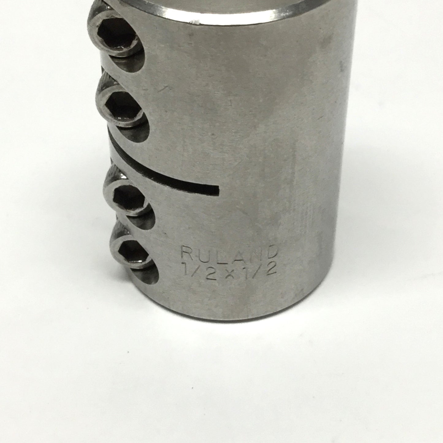Used Ruland CLX-8-8-SS Rigid Coupling One-Piece Clamp Stainless Steel Ø1/2" x Ø1/2"