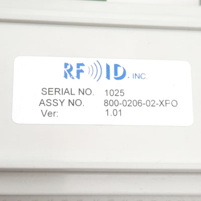 Used RFID Inc. 800-0206-02 RFID System Assembly 24VDC, RS232/422/485, 2-Antennas