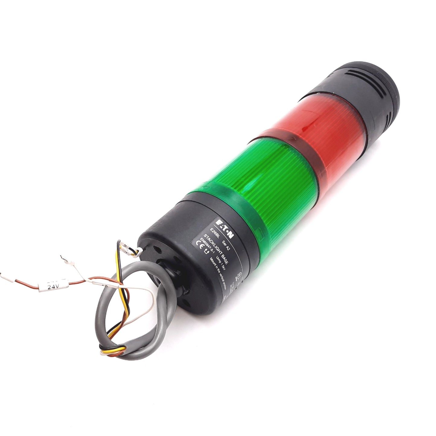 Used Eaton Cutler-Hammer E26BL E26BQV2 Stack Light Signal Alarm Tower, Red Green