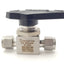 Used Swagelok SS-43GS4-1466 SS Ball Valve, 1/4" Swagelok Tube Fittings, 500PSI