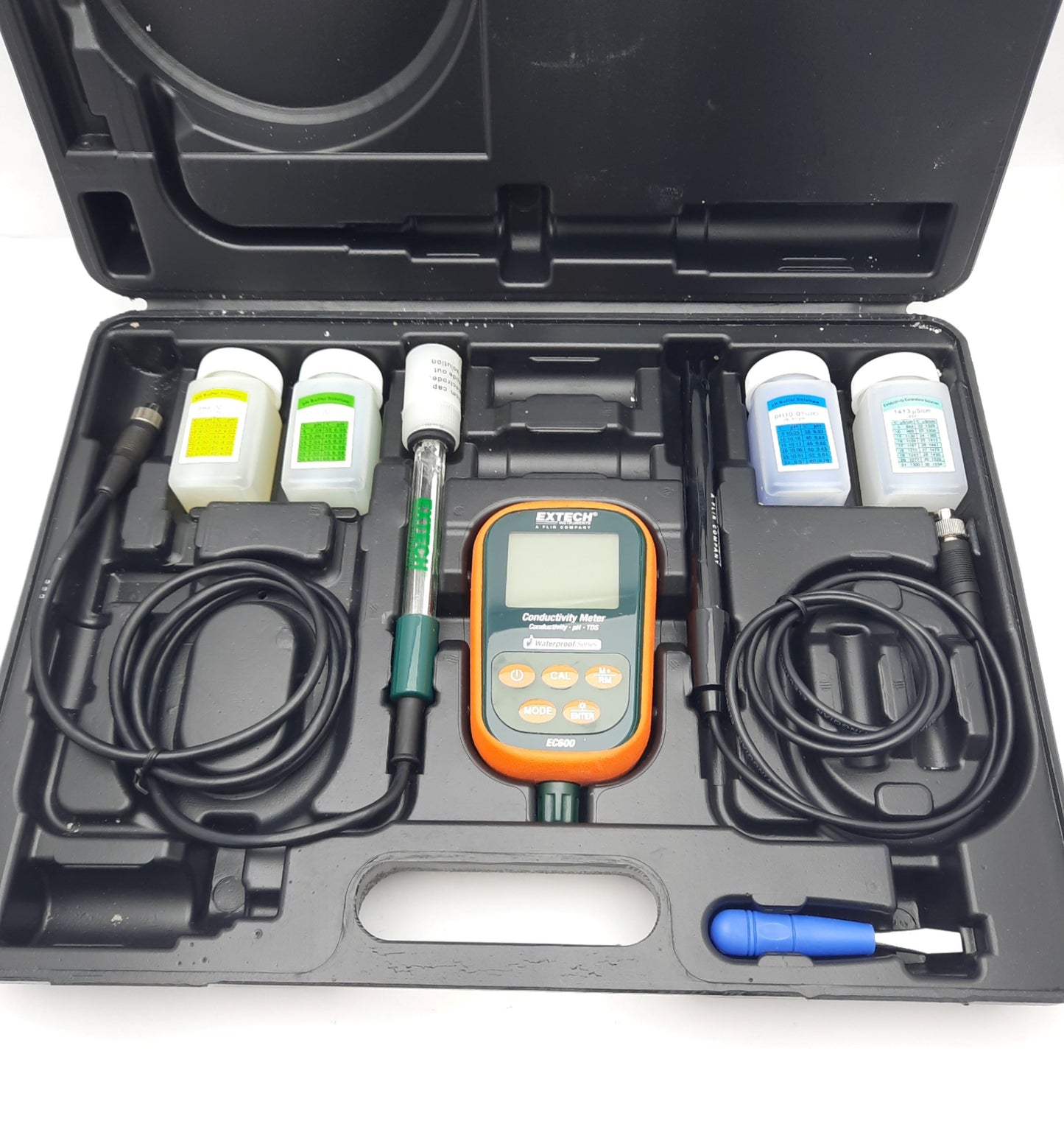 Used Extech EC600 Digital Conductivity/PH Meter -2pH to 19.99pH