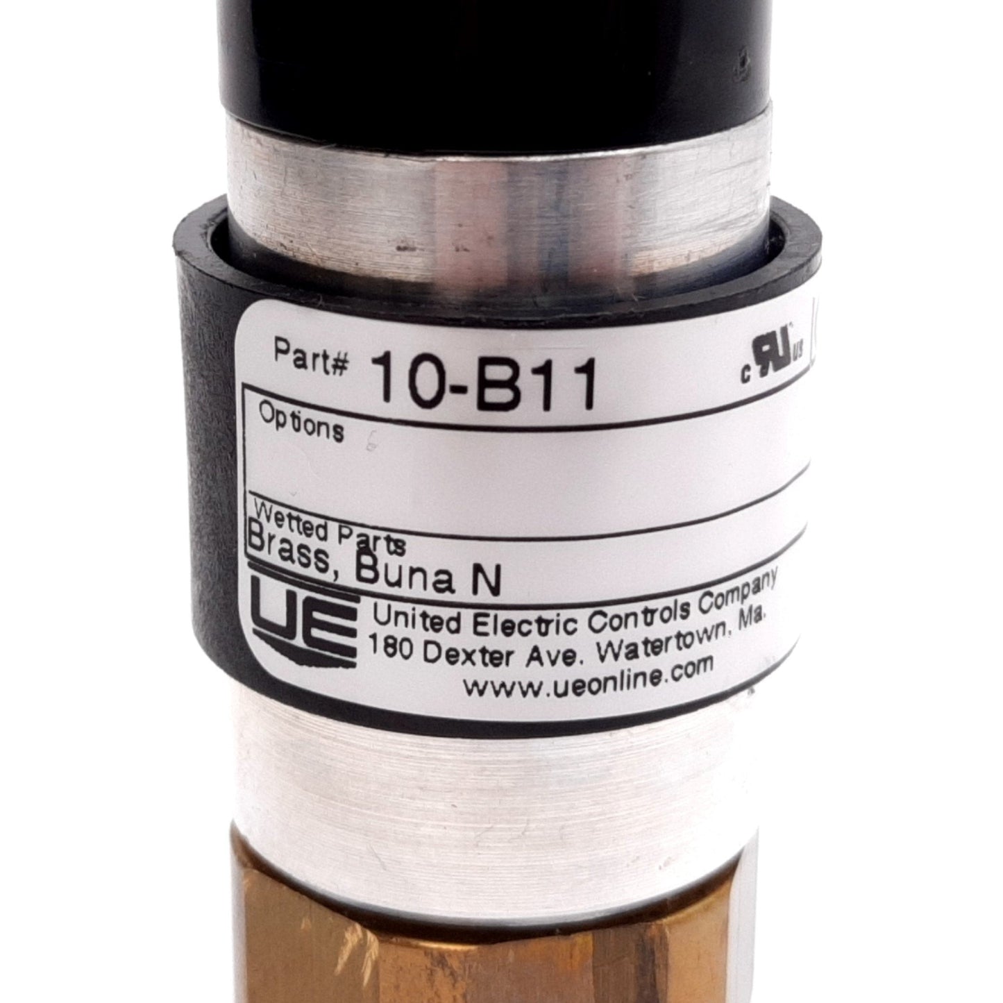 Used United Electric 10-B11 Pressure Switch, Range: 10-150psi, Rating: 5A 250VAC