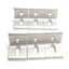 Used Lot of 6 80/20 4295 Aluminum Extrusion Inside Corner Bracket, 2-Hole, 15-Series